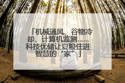 机械通风、谷物冷却、计算机监测……科技优储让夏粮住进智慧的“家”